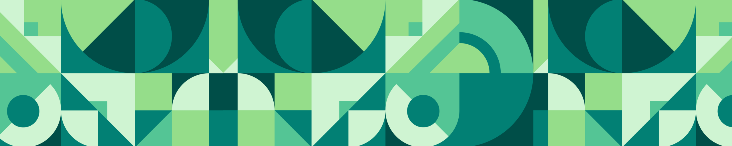 green geometric pattern