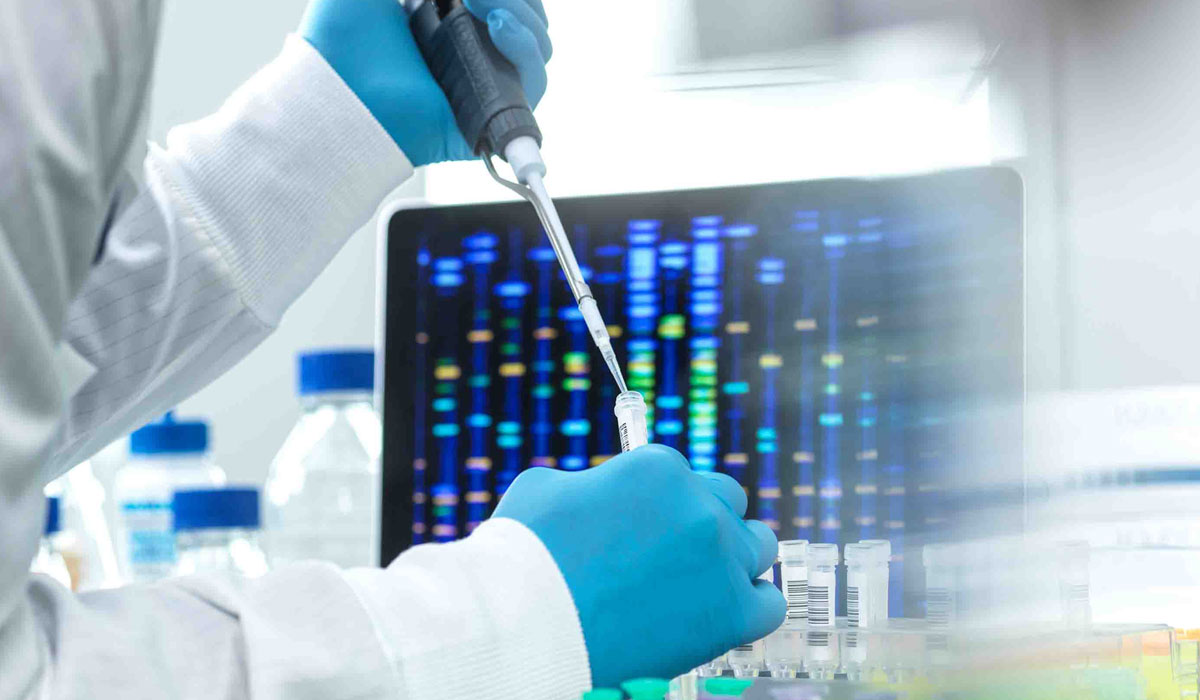 Clinical Pharmacist checking DNA